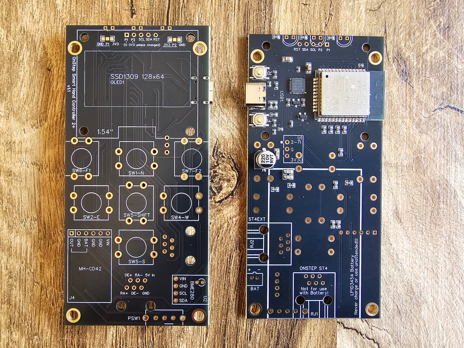 Official OnStep SHC2+ Smart Hand Controller 2+ PCB – JTW Astronomy Webshop