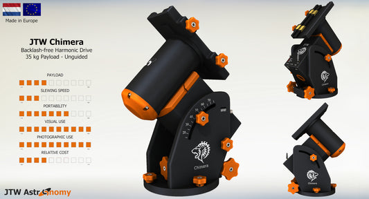 Chimera - Backlash-free Harmonic Drive Telescope Mount
