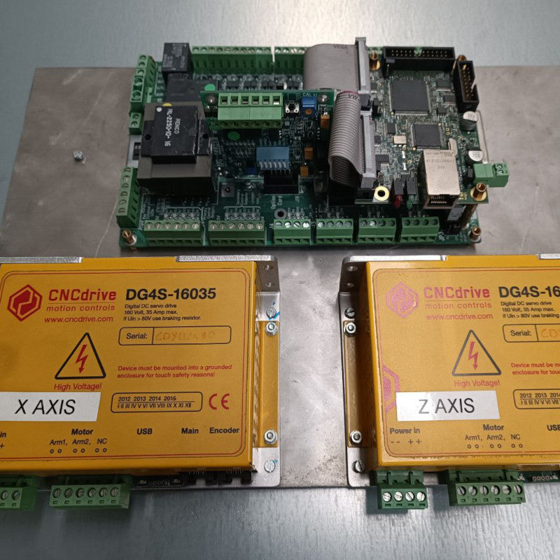 CNC Motion controller with two DC servo drivers